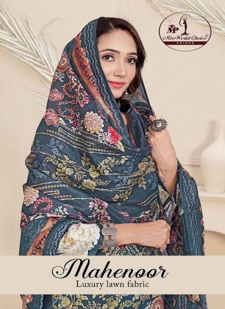 Mehnoor Vol 1 By Miss World Lawn Cotton Dress Material Wholesale Market In Surat Catalog